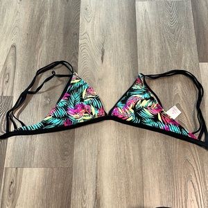 Bright Tropical Colorful Bikini Top